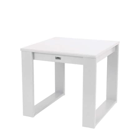 Newtechwood Modern Side Table in Ivory P011-704