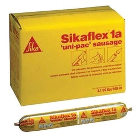 Sika Polyurethane Sealant, 20 oz, Sausage Pack, Gray, Polyurethane Base, Sikaflex 1A 91002