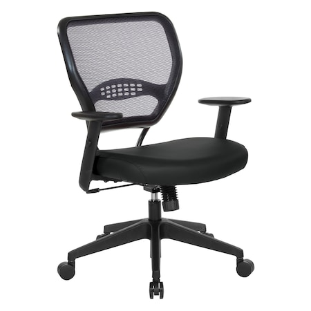 Space Seating 55 Series AirGrid Back Managers Chair, Dillon Black 5500-R107