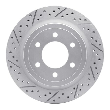 Dynamic Friction Co DFC Geoperformance Rotor - Drilled and Slotted 830-54267L