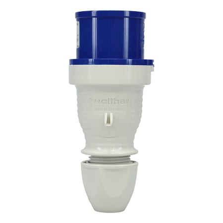 Walther-Werke Pin and Sleeve Plug, 20A, 230/3Ã¸Y120/208 VAC, 3 Phase, 3 Pole, Blue, NEMA Not Rated 210509