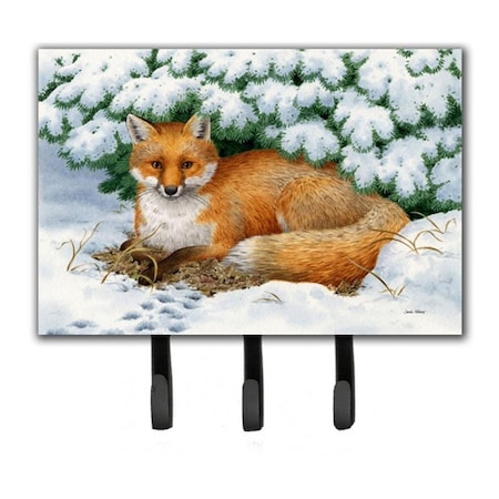 Carolines Treasures Winter Fox Leash or Key Holder ASA2184TH68
