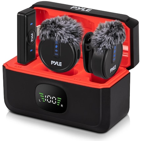 Pyle Wireless Lavalier Microphone System PLWMUSB2