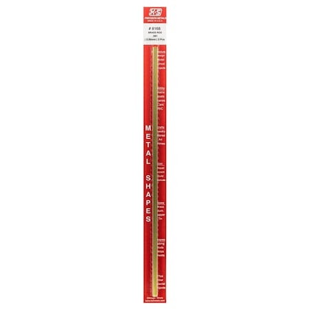 K&S Precision Metals BRASS ROD 0.081X12 IN., 3PK 8168