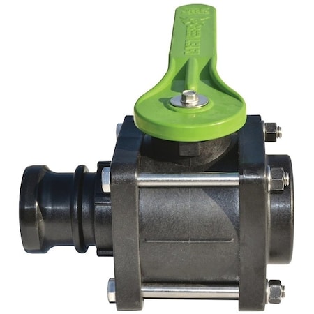 Green Leaf VF204FP Ball Valve, 2 x 2 in Connection, Female NPT x Male, 125 psi Pressure, Manual Actuator VF 204 FP