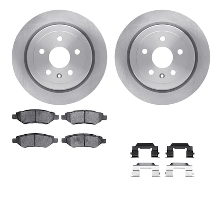 Dynamic Friction Co DFC Brake Rotor with 5000 Brake Pads and Hardware Kit 6512-46193