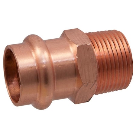 Nibco 1/2 in. Press X 1/2 in. D MIP Copper Adapter, 10PK 9030601PCCP