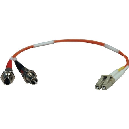 Eaton Tripp Lite Series Duplex Multimode 62.5/125 Fiber Adapter LC-ST M/F 1 ft. 0.31 m N457-001-62