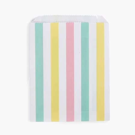 Nashville Wraps Cabana Stripes Paper Merchandise Bags, 8.5x11, 100PK MB2CSM