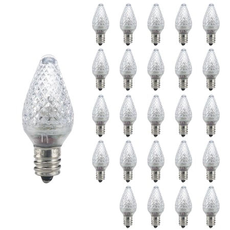 Bulbrite 5-Watt Equivalent Clear C7 Dimmable with (E12) Candelabra Screw Base LED Light Bulb, 2700K, 25PK 862028