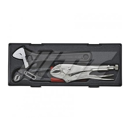 Jtc Auto Tools Pliers Set, Adjustable Wrench 10in, Water Pump Pliers 10in, Locking Pliers 10in, 3pcs K5031