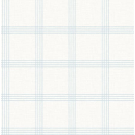 Chesapeake Twain Light Blue Plaid Wallpaper 3115-24475