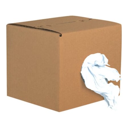 Partners Brand Box of Rags, Reclaimed Knit, White, PK70 BR102