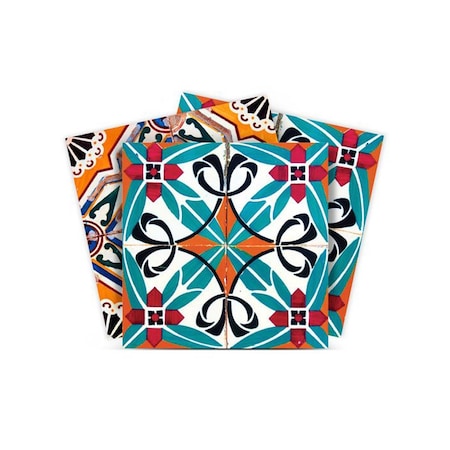 Homeroots 8" X 8" Terra Agra Peel And Stick Removable Tiles 400099