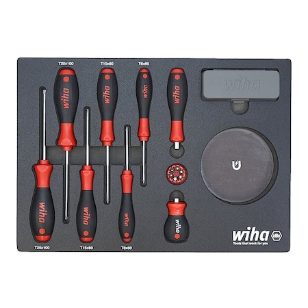 Wiha Master Tool Set, 45 pc, Metric/SAE 91851