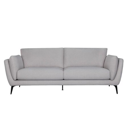 Homeroots 88" X 37" X 35" Oatmeal Polyester Sofa 374022
