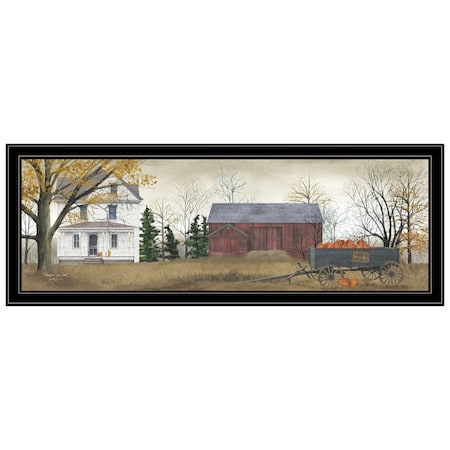 Homeroots Pumpkins for Sale 6 Black Framed Print Wall Art 406333