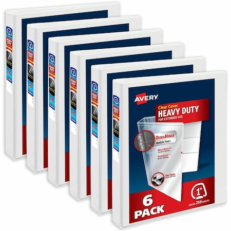 Avery Binder, Heavy-Duty View 3 Ring, PK6 79274