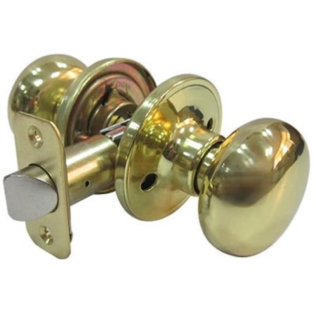 Marquee Protection Tru-Guard Mushroom Passage Knob Set, Polished Brass MA564759