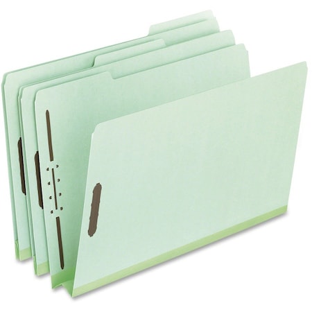 Tops Business Forms Pendaflex, HEAVY-DUTY PRESSBOARD FOLDERS W/ EMBOSSED FASTENERS, LEGAL SIZE, GREEN, 25PK 17186