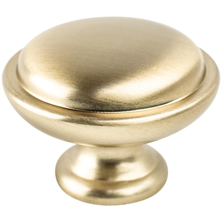 Berenson 1.125 in. Traditional Advantage One Rimmed Knob, Champagne BE9347 10CZ
