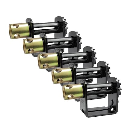 Mytee Products Double L Slider, Ratcheting Winch Flatbed Trailer Winches, 5PK WinchS-RWx5