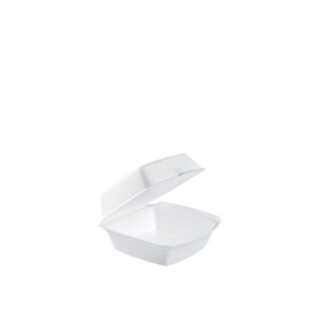 Pitt Plastics Foam Hinged (Non-Perf) 6" Large Sandwich 5 7/8 x 6 x 3 60HT1