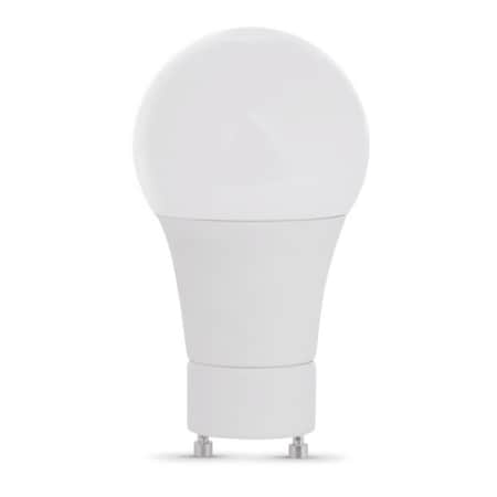 Feit Electric A60DM850GU2410KLED LED Light Bulb, A19 Lamp, 60 W Equivalent, GU24 Lamp Base, Dimmable, White A60DM850GU2410KLE