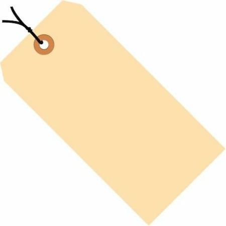 Partners Brand Shipping Tags, Pre-Strung, 10 Pt., 4 3/4" x 2 3/8", Manila, PK1000 G30052