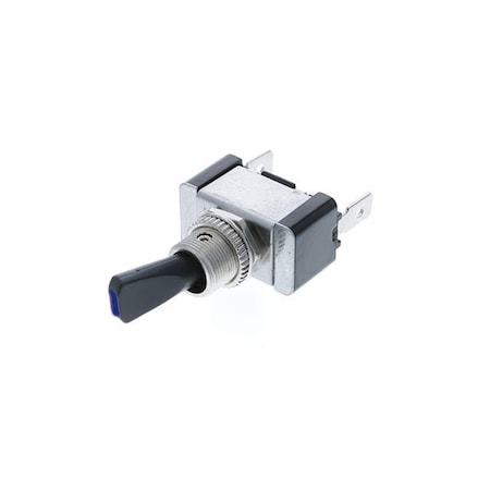 Switch Components Illumnated Toggle, 3P SPST OFF-ON, Blue LED TA1A-1A-DC-1-UL