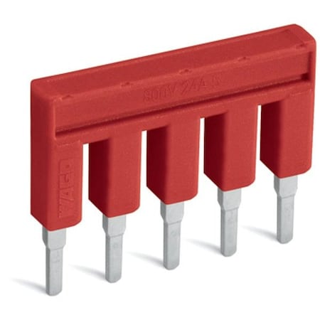 Wago Terminal Block, 0.957" L, 0.95" W, Red 2002-405/000-005