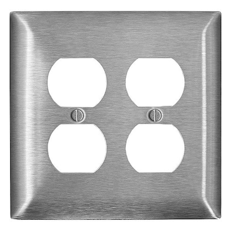Leviton Wall Plate, Toggle, Stainless Steel SLJ32-C