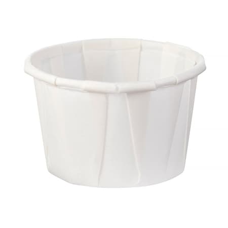 Solo Souffle Cup, White, Paper, 1-ounce capacity, 5000PK 100-2050