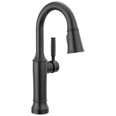 Delta Renaldi Touch2O Bar / Prep Faucet with Touchless Technology Matte Black 9984TL-BL-DST