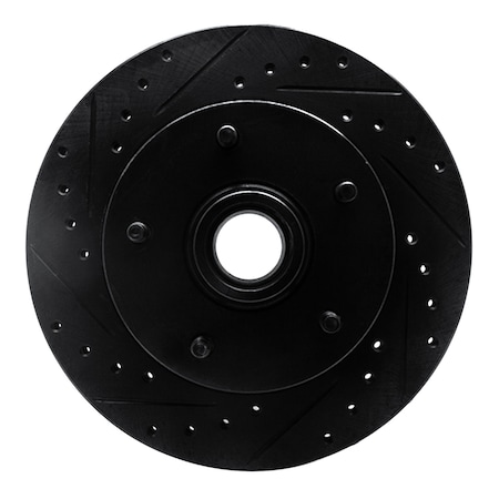 Dynamic Friction Co DFC Brake Rotor - Drilled and Slotted - Black 633-40076L