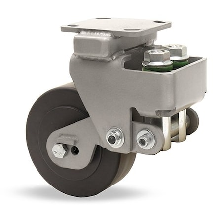 Hamilton Aerospace Spring Loaded Workhorse Swivel Caster, 5"X2" Nylast Wheel, 1/2" Sealed Precision Ball Bearng S-AEZFWH-5NYB-2