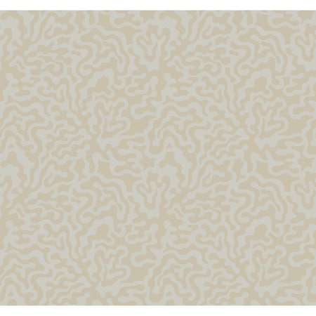 York Wallcoverings Nebulous Cloud Grey and Gold Wallpaper AG2023