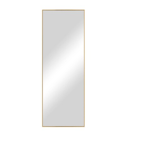 Homeroots 71" Gold Metal Framed Standing Mirror 564481