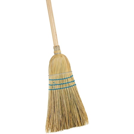 Reynera 13'' W. x 56.4'' L. Natural Hardwood Handle Good Quality Corn Broom 1038DIB