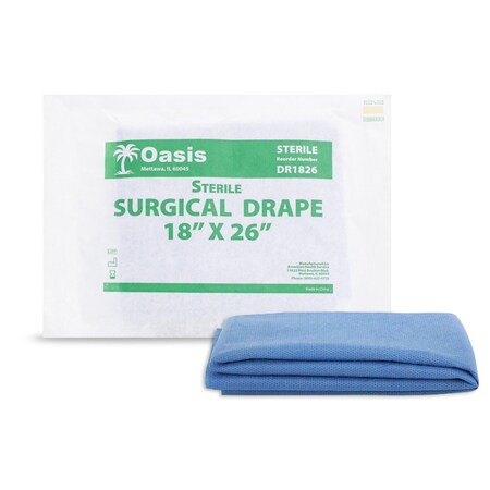 Oasis Sterile Surgical Drapes, 18"x26", 300PK DR1826