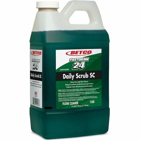 Betco Daily Scrub SC FastDraw Floor Cleaner, 2 L Bottle, 4PK 1884700