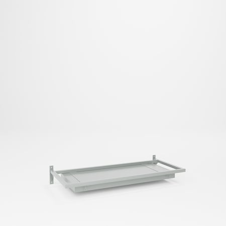Pucel Light & Trolley Assembly for 72 Inch Bench, Enclosed Fluorescent, 48 in W, Gray LTA-72-4