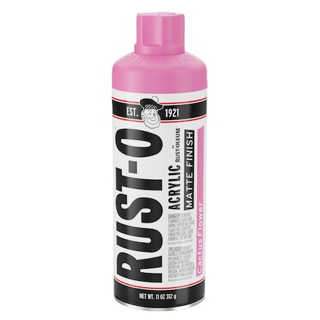 Rust-Oleum Rust-O Artist Spray Paint, Cactus Flower, Matte, 11 Oz 392215
