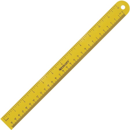 Westcott Rulers, 12" Magnetic Strip Ruler (1.0mm Thick) 15990