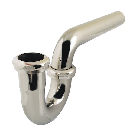 Kingston Brass 1-1/4 in. P-Trap without Flange, 12-7/8 in. Length, 18 Gauge, Polished Nickel CC1186