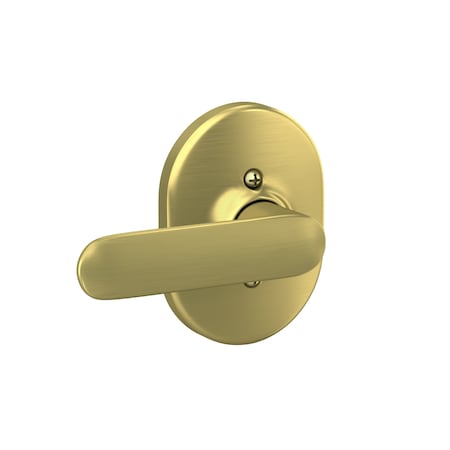 Schlage Residential Davlin Lever with Remsen Rose Half Dummy Satin Brass Finish F170DAV608RMN
