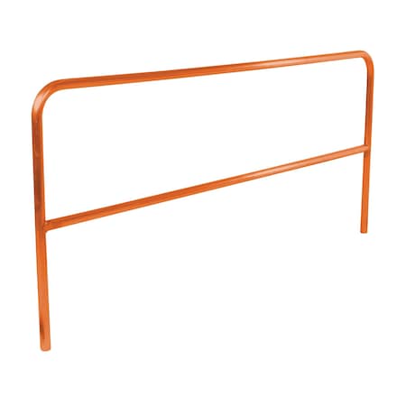Vestil Aluminum Pipe Safety Railing 120 In. Length Orange ADKR-10-OR