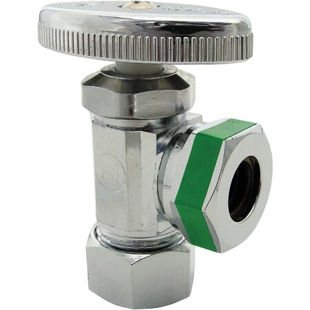 Westlake Pipe & Fittings 5/8'' Comp Inletx1/2'' IP S-J Outlet Multi-Turn Style Angle Valve 6/1/7283