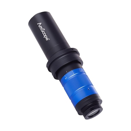 Amscope H756 C-Mount Zoom Lens Monocular Stereo Microscope 0.53X-5.6X w/Detent and 1.5X Compensating Lens H756TDB-C150