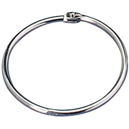 Officemate International Officemate Loose-Leaf Book Rings, 1" Diameter, Silver, 100/Box 99701